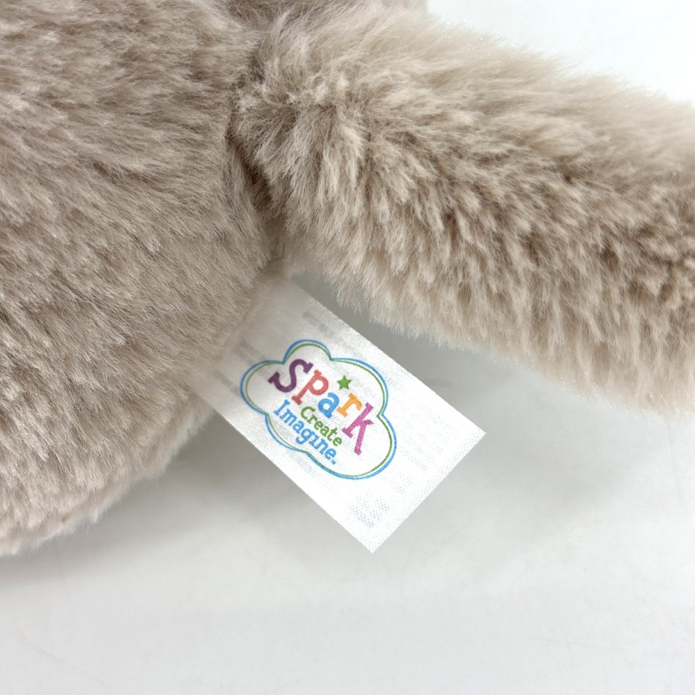 Spark Create Imagine Hippo Hippopotamus‎ Plush Rattle With Crinkle Ears Lovey - Picture 11 of 11